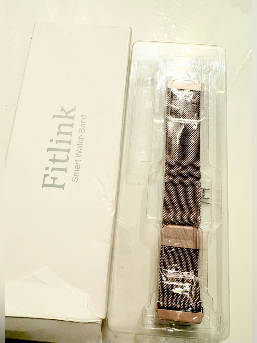 Fitlink Rose Gold Metal Strap
Band for Fitbit Versa/Versa Lite/
Versa 2